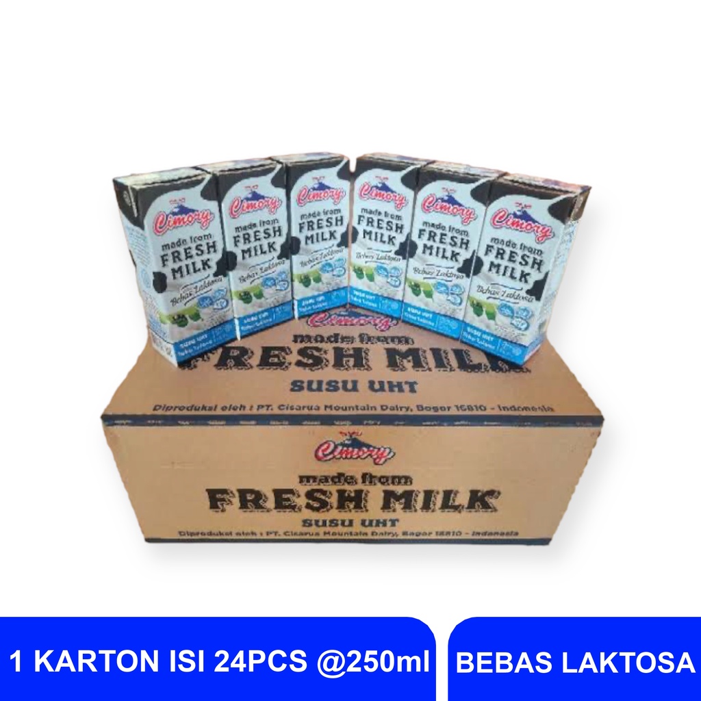 

Susu Cimory Bebas Laktosa 1 Karton isi 24pcs @250ml