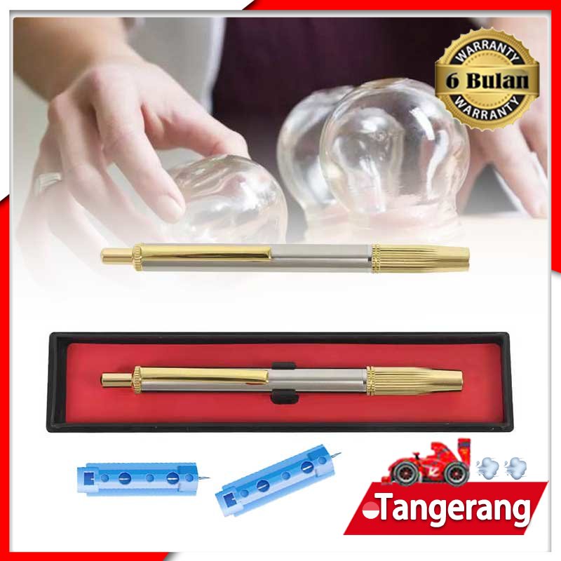 Pena Bekam Sammora Lancet+jarum 50 Pcs/ Lancing Merk Sammora/ Pen Bekam Stainless Steel