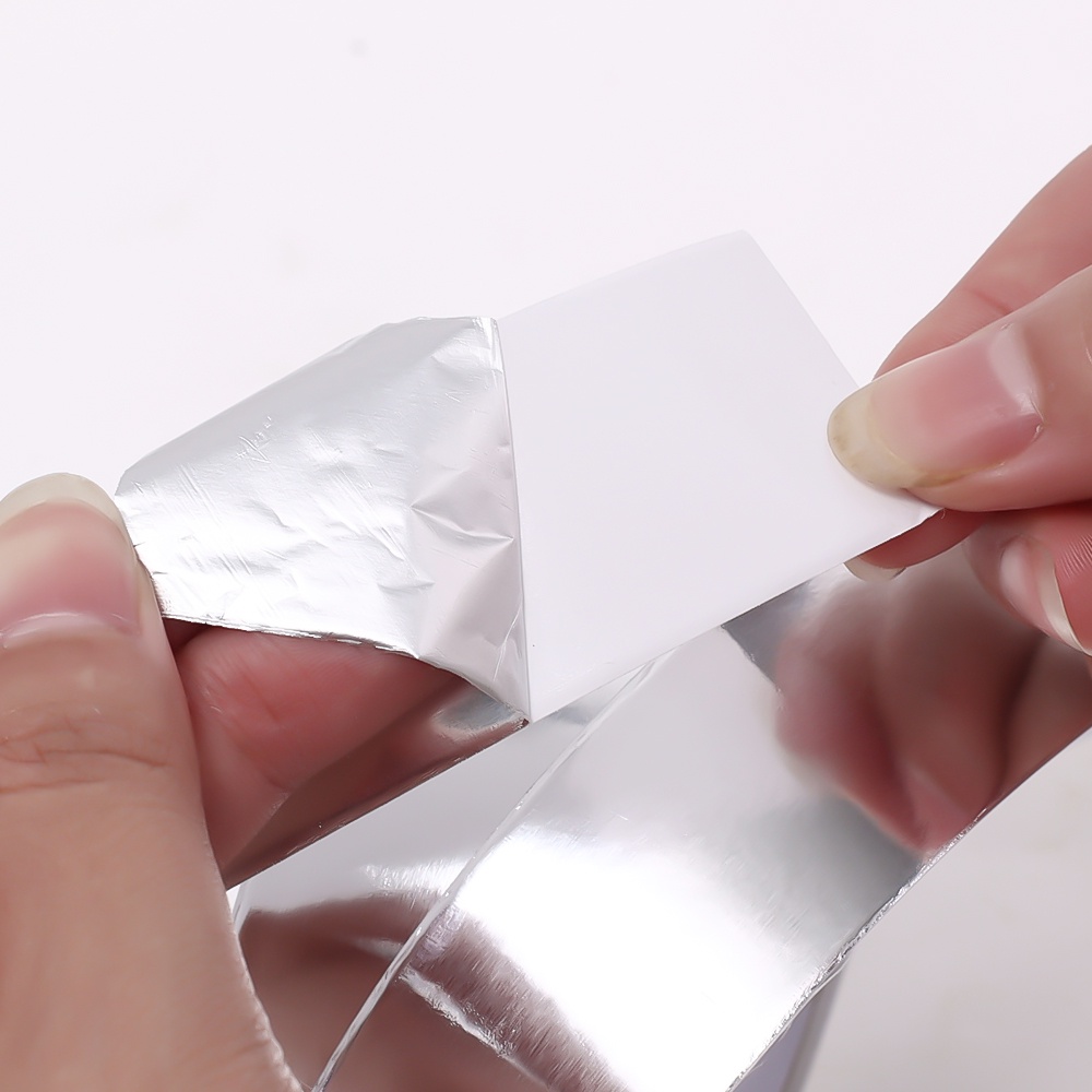 Selotip Aluminum Foil Tahan Suhu Tinggi Ukuran 5 / 10 / 20M Untuk Dapur