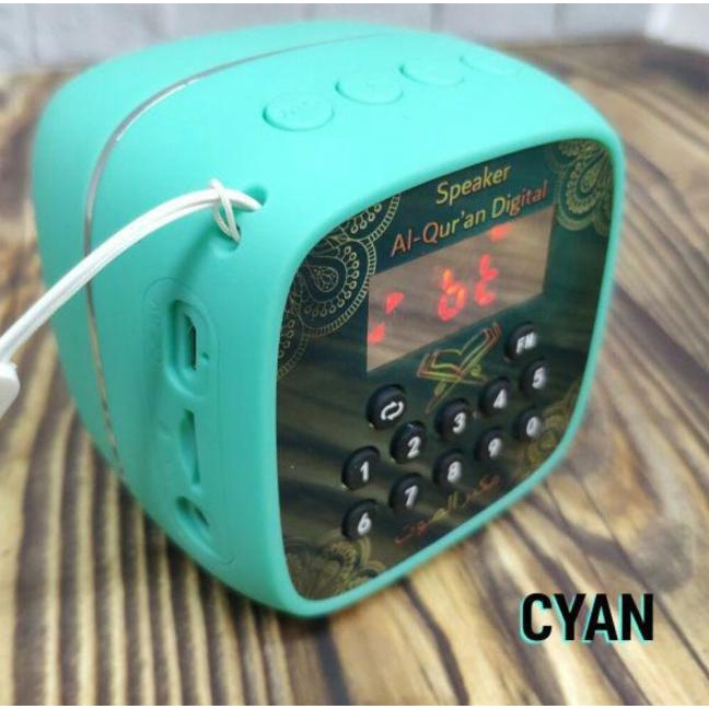 speaker alquran V-600 bluetooth,chip 16 gb full - Biru