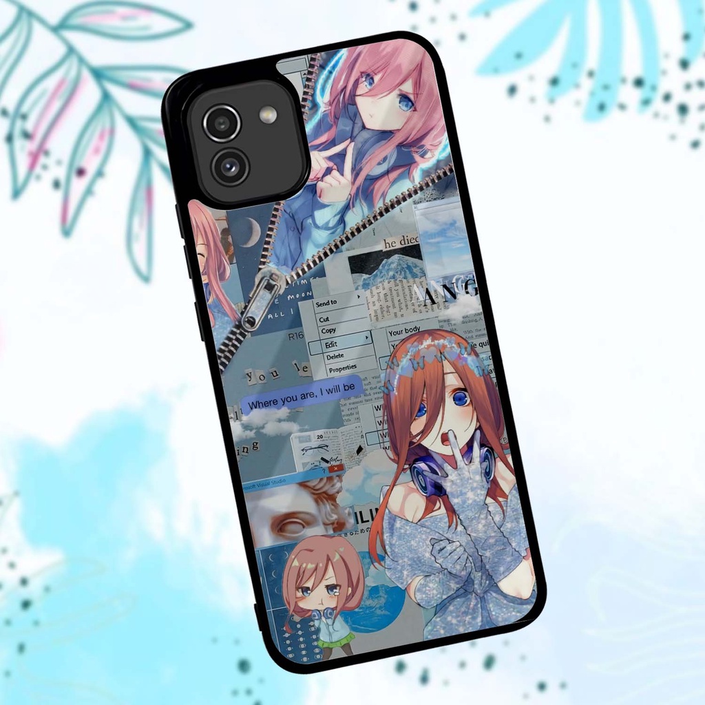 Case Kilau Samsung A03 | Casing Hp Glossy | Motif Miku Nakano