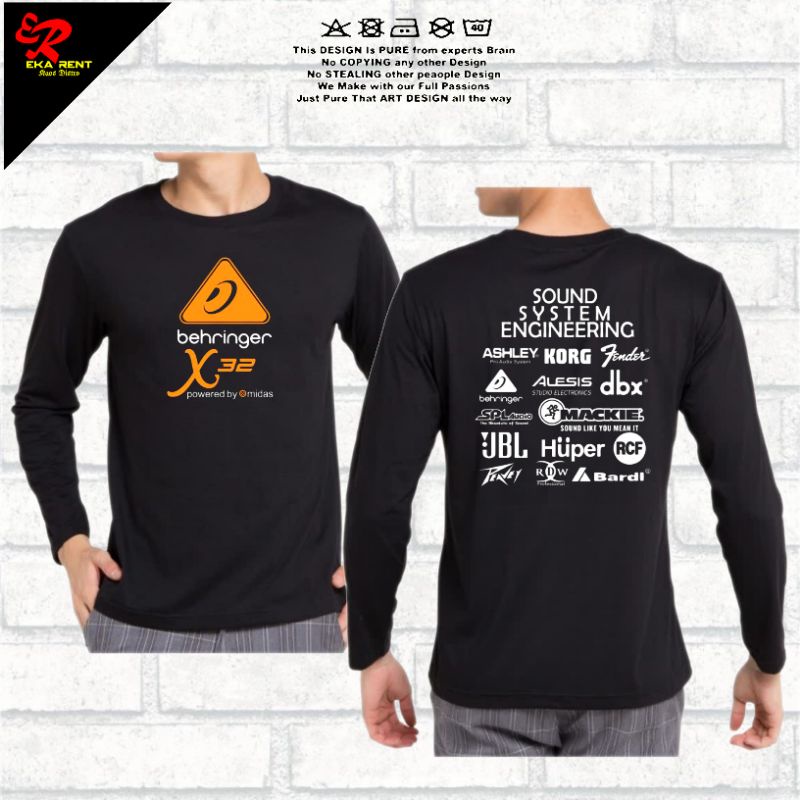 Kaos Behringer Sound System Audio Lengan Panjang