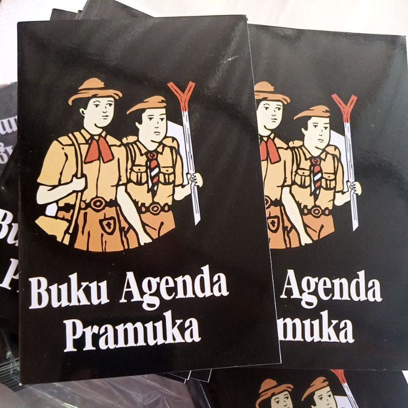 

buku agenda pramuka bijian cover hitam/merah