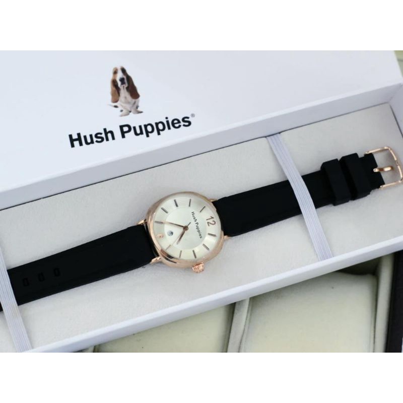 JAM TANGAN WANITA FULL SET ACC GELANG KALUNG ANTING CINCIN JAM TANGAN HUSH PUPIES JAM TANGAN RUBBER 