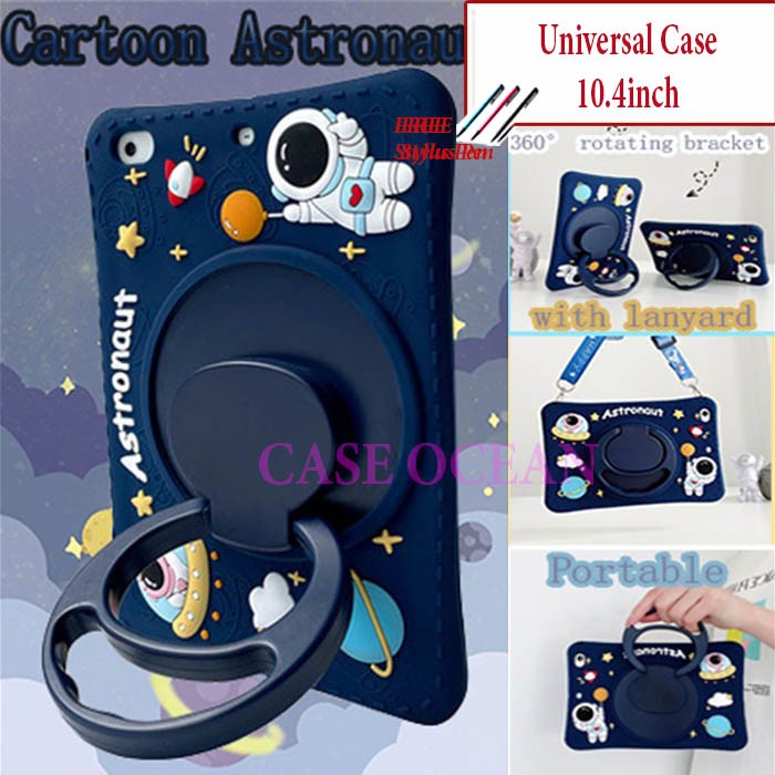 Advan Tab Sketsa 2 Soft Case Cover Anak Kids Rotating Astronot