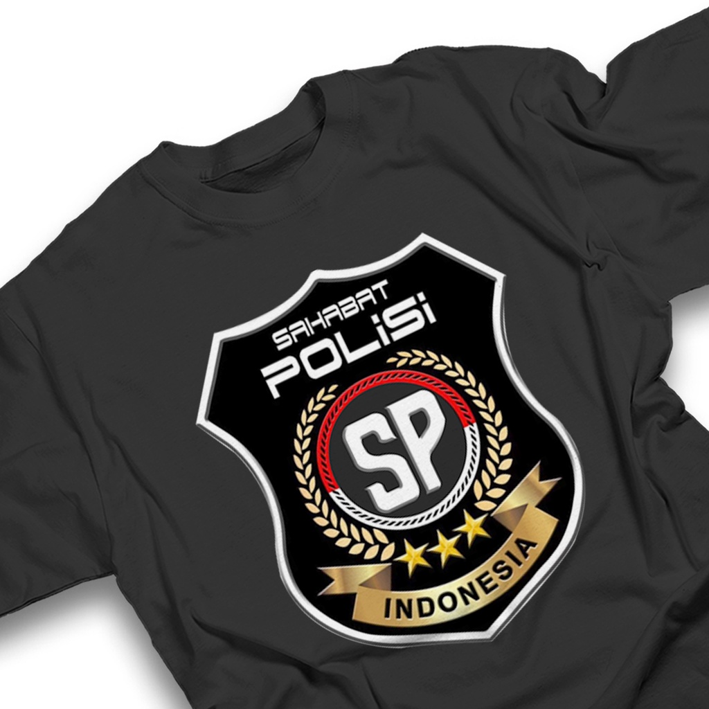 promo BISA COD baju SAHABAT POLISI tshirt kaos pakaian pria pakaian wanita kaos polos cotton combed 