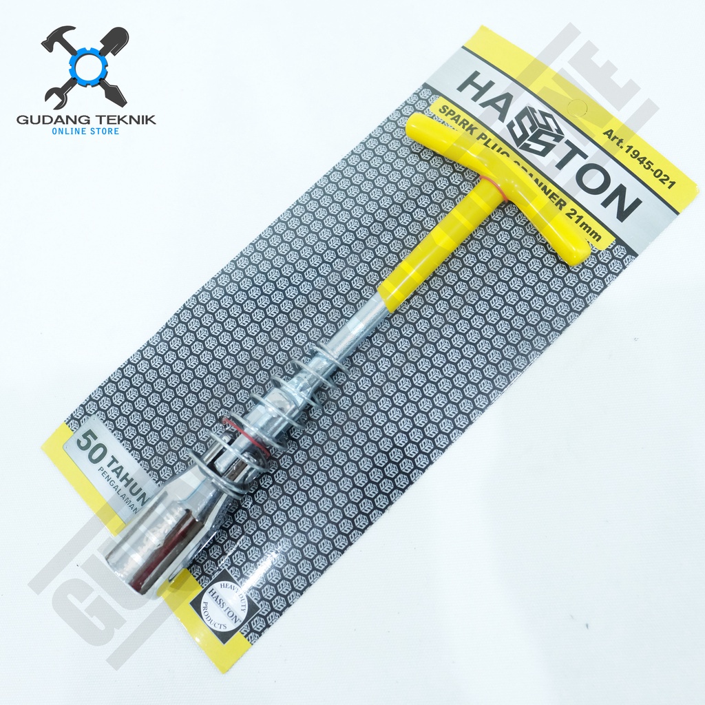Kunci Busi Flexible 21mm Model T 1945-021 HASSTON PROHEX / Spark Plug Spanner 21 mm T 1945 021 HASSTON