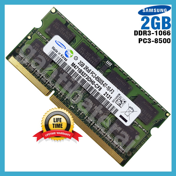 Ram Laptop 2GB DDR3 8500 PC3-8500 Sodimm memory