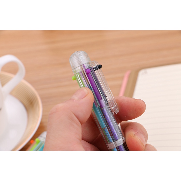 6 in 1 Pena Pen Pulpen Ballpoint Multi Warna OSM-ST0011