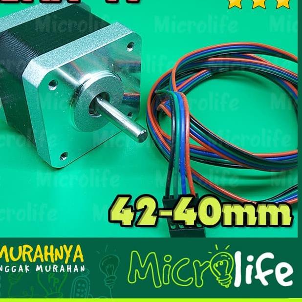 NEMA 17 STEPPER MOTOR 42-40mm 12v 1.5A 17HS4401 Plus Kabel