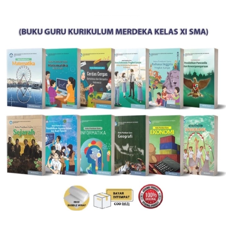 ORI harga satuan buku panduan guru Kemendikbud kurikulum merdeka untuk SMA kelas 11 edisi revisi terbaru