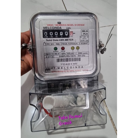 Melcoinda Kwh meter analog semi digital 1 phase 5(40)A Baru