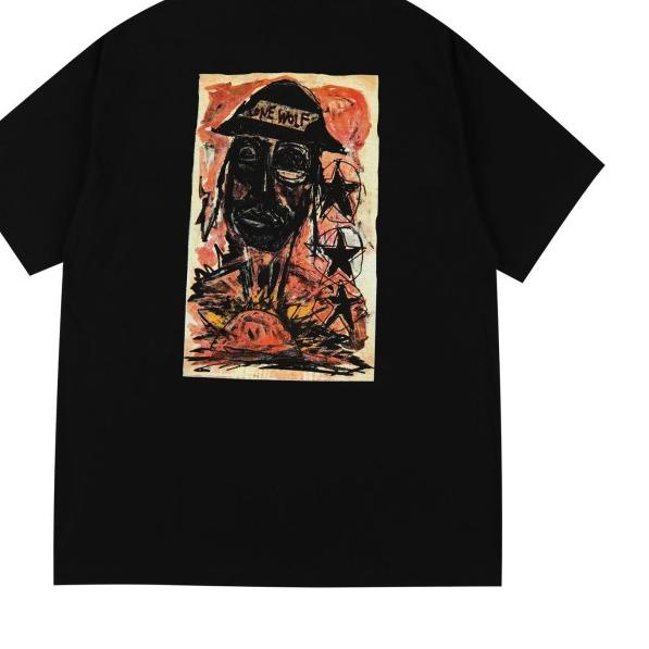 Tshirt Alipjon x Thanksinsomnia "LONE WOLF" Black - S