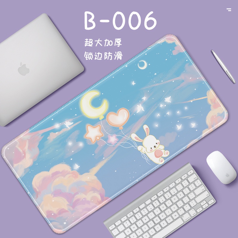 Mouse Pad Ukuran Besar 80 / 30cm Motif Kartun Untuk Meja Komputer