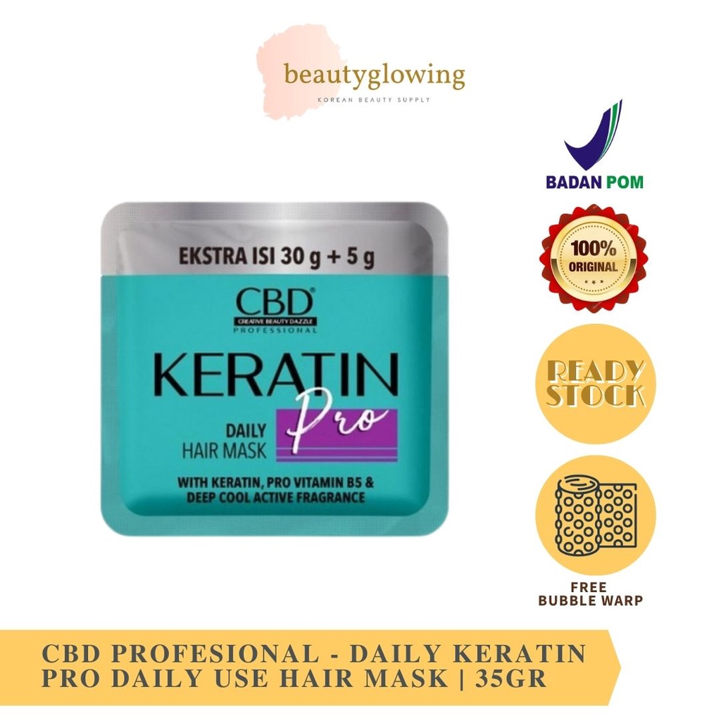 CBD Professional Keratin Pro Hair Mask 35GR / MASKER RAMBUT SACHET