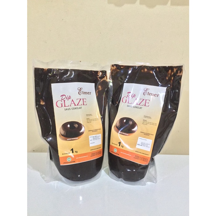 

ELMER DARK DIP GLAZE 1 KG 1KG (PACKING PABRIK)