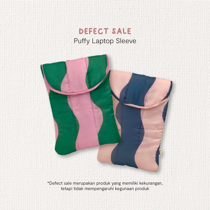 NOTTE - Defect Sale Puffy Laptop Sleeve