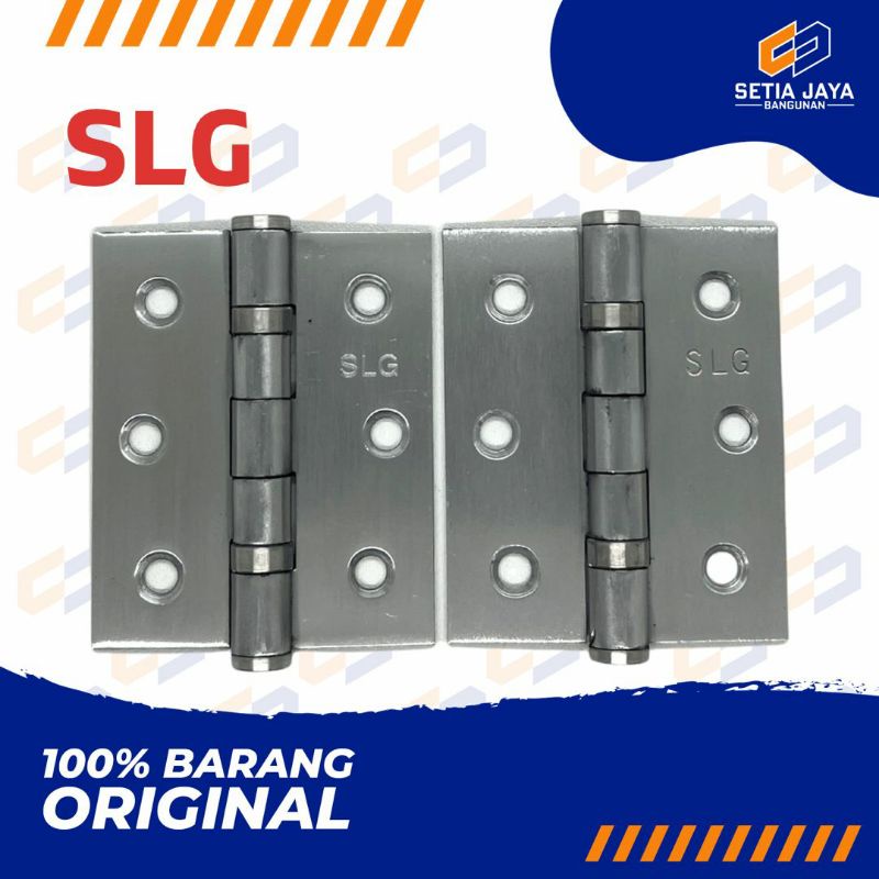 Engsel Pintu / Lemari SLG Stainless Steel Tebal 3 Inch