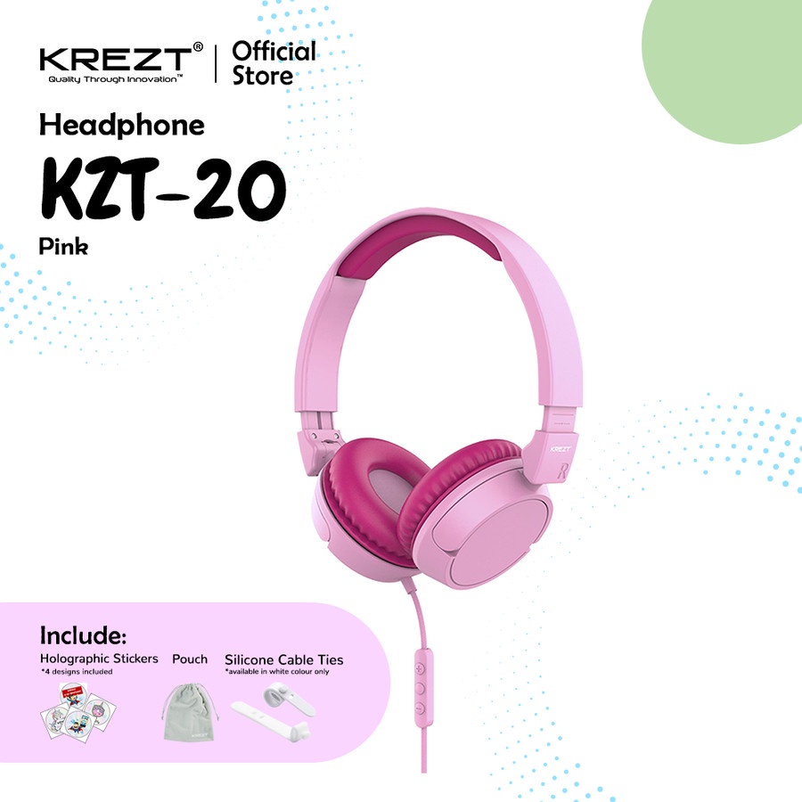 KIDS HEADPHONE KREZT KZT20 - HEADSET ANAK - HEADPHONE ANAK