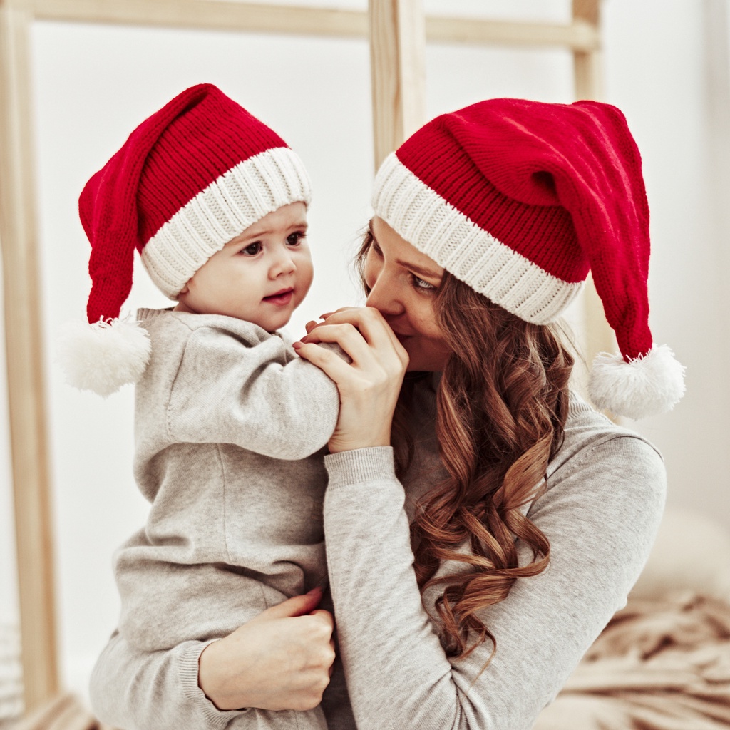 Topi Natal Untuk Orang Tua Dan Anak