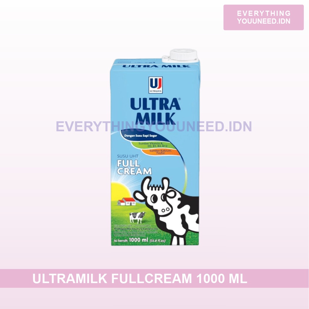 Jual Ultra Milk Full Cream 1000ml Shopee Indonesia