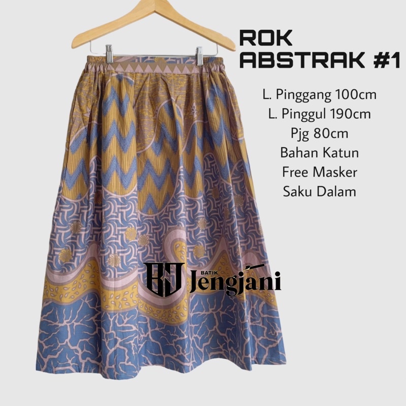 Rok Batik Abstrak #1 | Rok Batik Solonan Premium