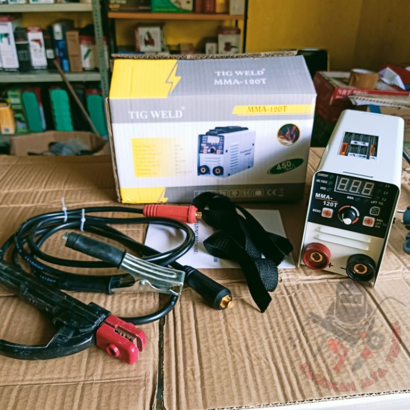 Mesin travo las listrik 2in1 MMA TIG 450watt 120A Tigweld
