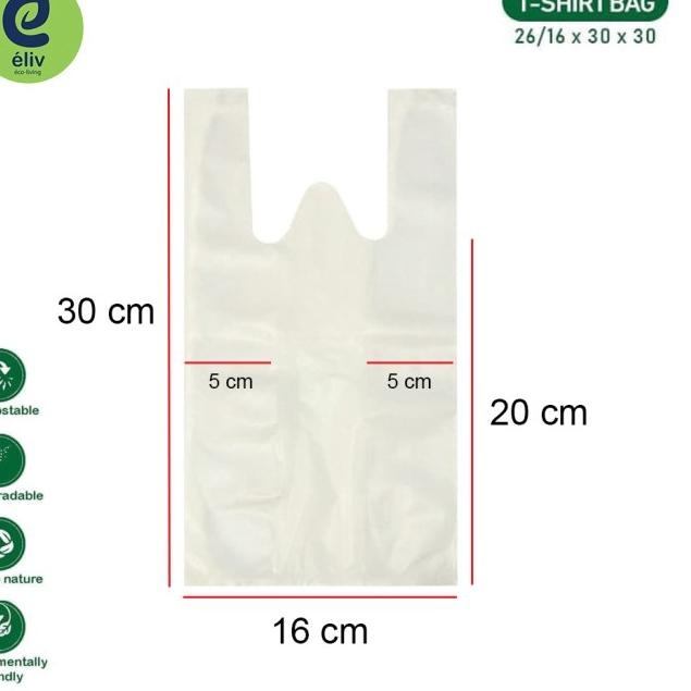 

Kantong Plastik Singkong Polos (Small) / Cassava Bag BIODEGRADABLE