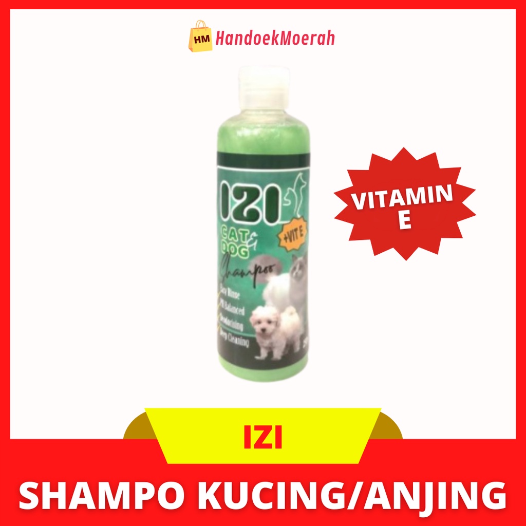 IZI With Vitamin E 100ml / Shampo Kucing &amp; Anjing Murah