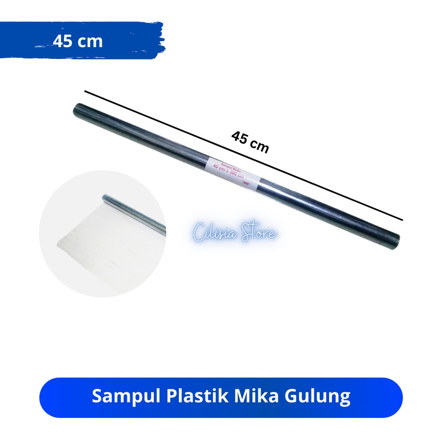 Jual Sampul Plastik Mika Gulung 45cm / Sampul Mika Roll / Sampul