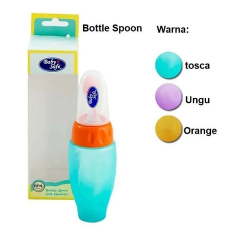 ❤ZJ❤ Botol Sendok BABY SAFE silicone/ Bottle Spoon Soft Squeeze