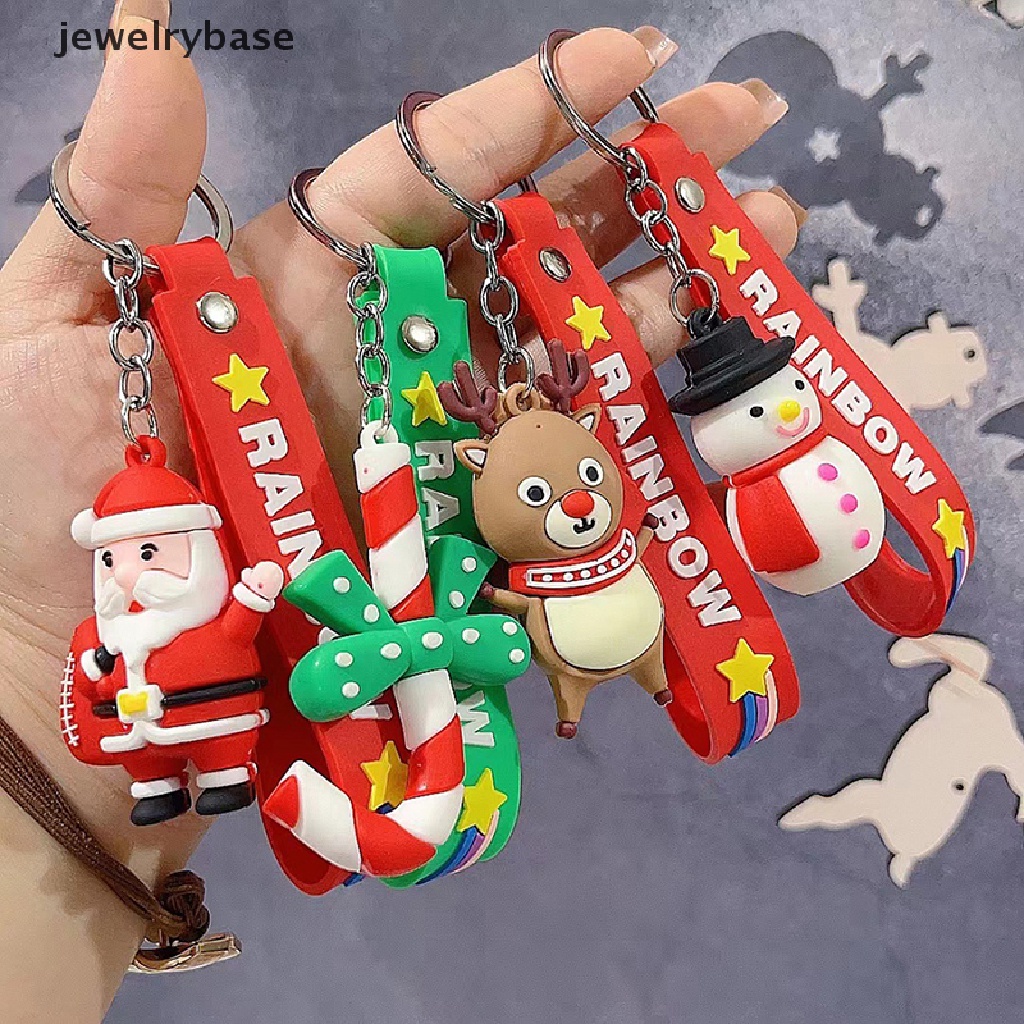 Gantungan Kunci Bentuk Kartun Santa Claus Untuk Dekorasi Tas Ransel