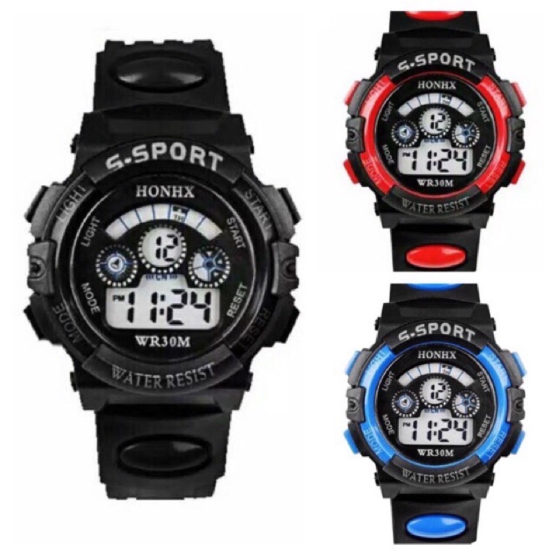 COD jam tangan RUBBER S-Sport Digital fashion LED IMPORT