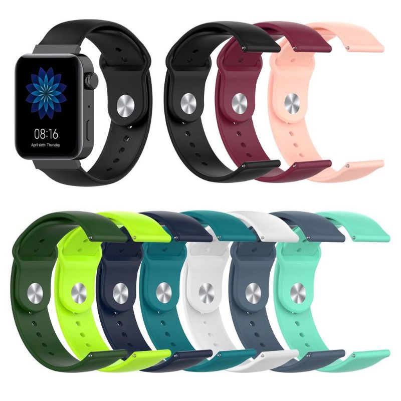 Strap Silicone Rubber Model Apple Tali Jam Tangan Xiaomi / Fossil 18mm