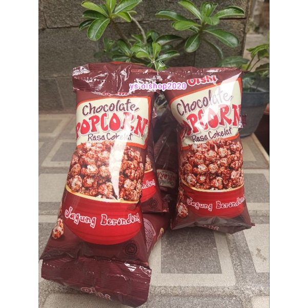 Ready Oishi popcorn Rasa Coklat jagung brondong 1 Renceng  20 gr x 10 pcs/YS.OLSHOP2020