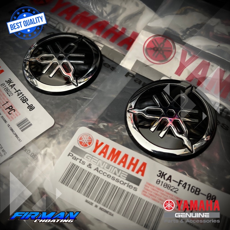 emblem tangki garputala logo yamaha rx king original (sepasang) 3KA-F417B-00