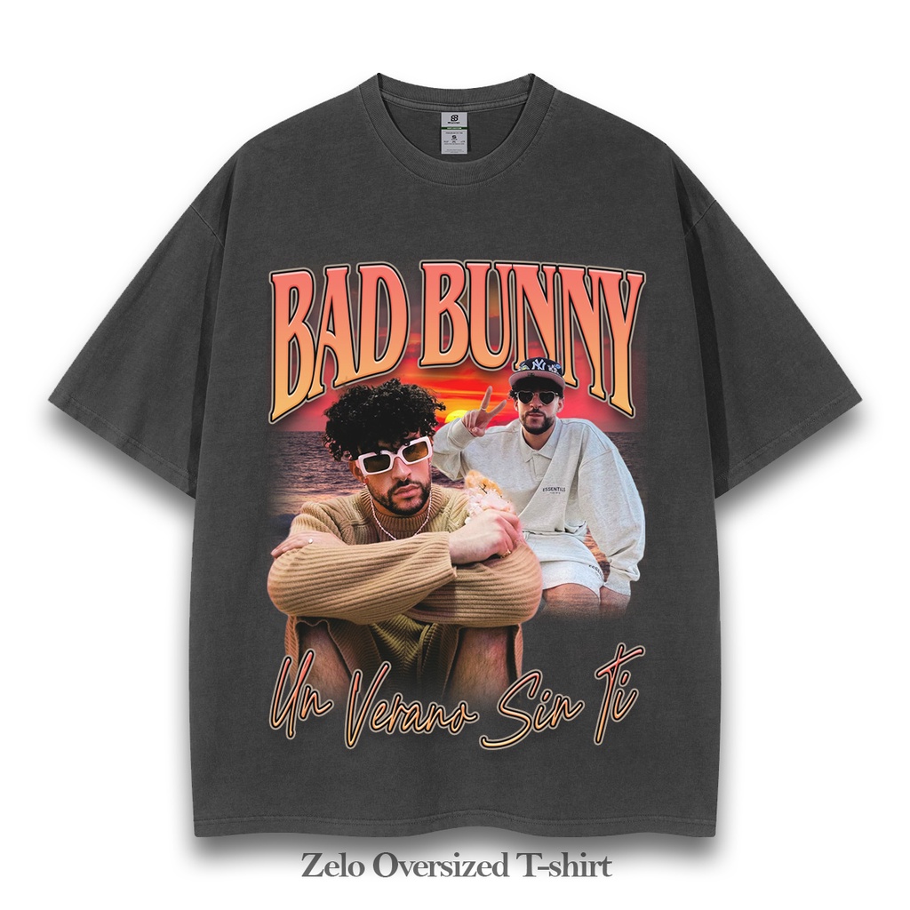 Bad Bunny Vintage Tee Oversize T shirt //Kaos Bad Bunny Oversize