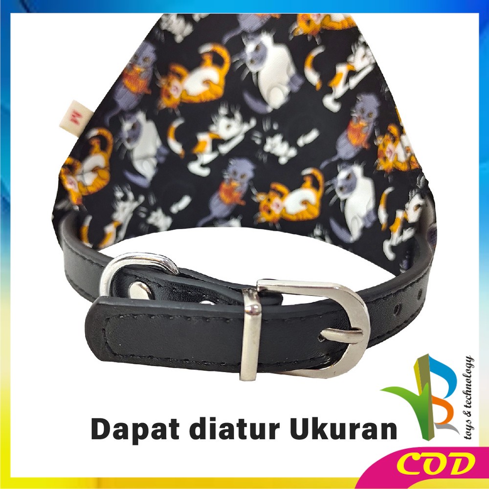 RB-C568 Kalung Bandana Slayer Kucing Anjing Motif Syal Segitiga / Kalung Scarf Anjing Kucing Kelinci Aksesoris Hewan Peliharaan