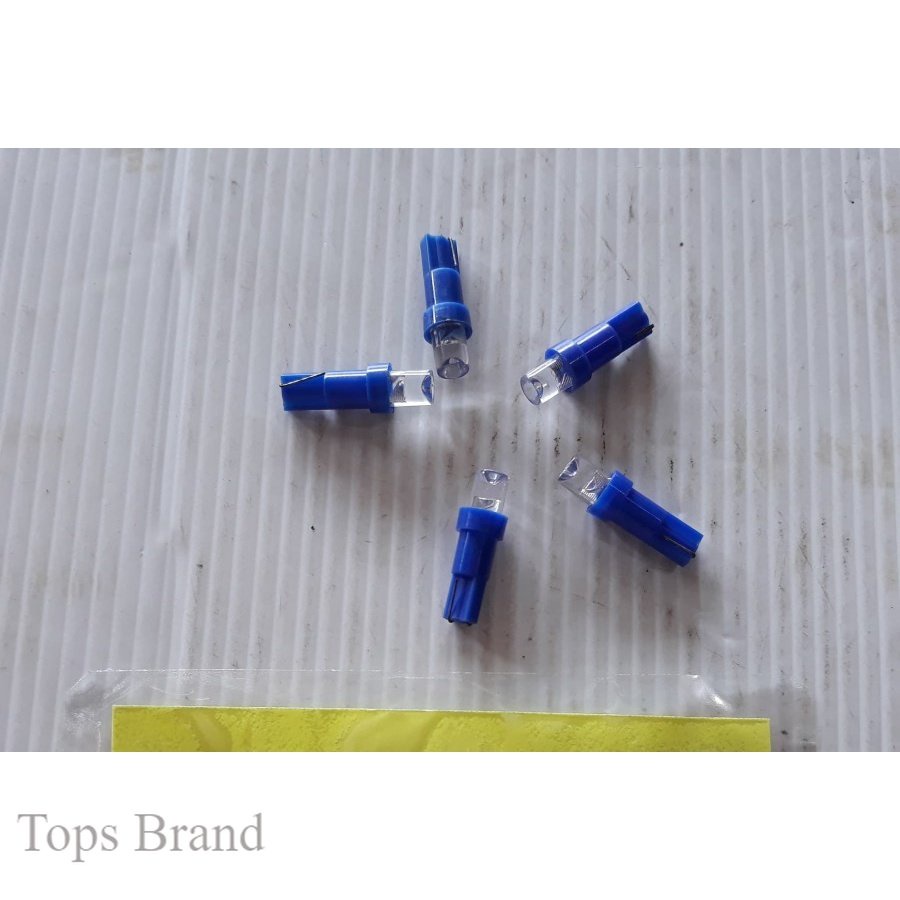 Topsbrand Bohlam led 12v model T5 Warna biru sekali Harga per pc -lampu led lampu lampu mobil lampu 