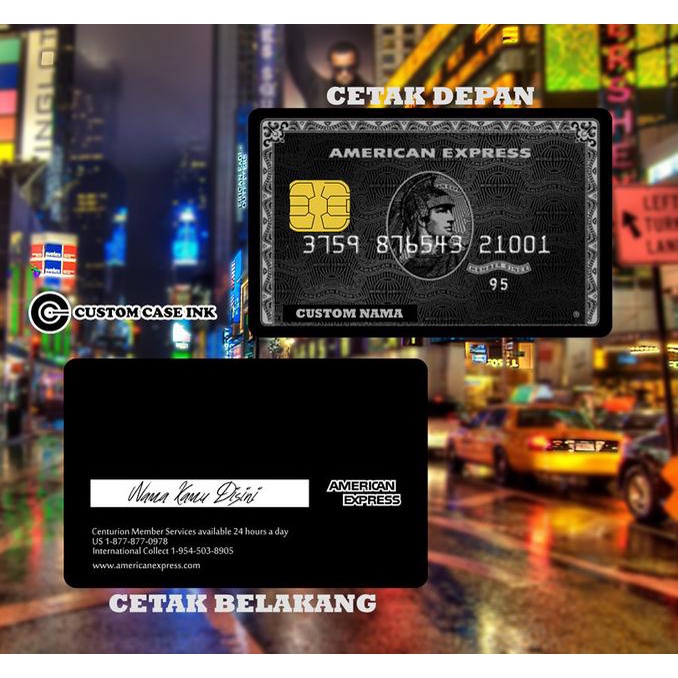 KARTU FLAZZ BCA GEN 2 CUSTOM | EMONEY DESIGN AMEX BLACK CARD E MONEY