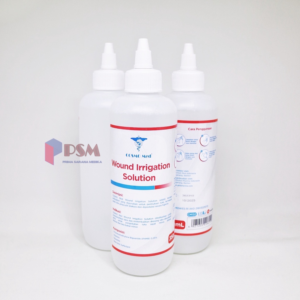 Cosmomed Wound Irrigation Solution 350ml Prontosan Cair Pembersih Luka Nacl