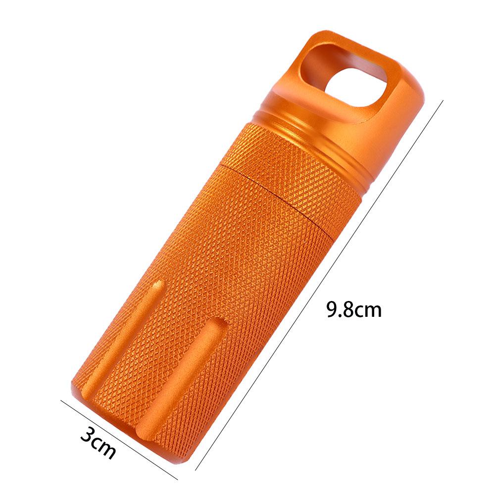 Nickolas1 Pill Box Waterproof Outdoor Dry Bottle Gantungan Kunci Kapsul Emergency Survival Seal Tank