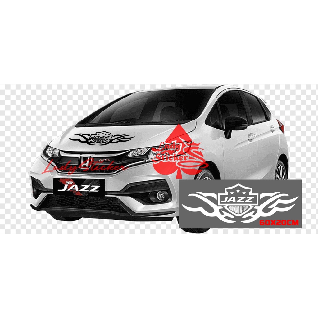 Sticker kap depan mobil honda jazz cutting sticker mobil jazz