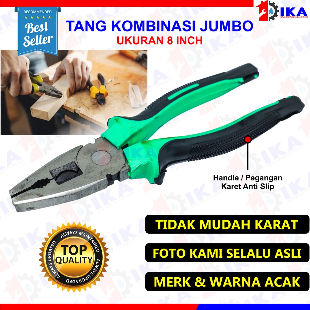 TANG KOMBINASI 3 TIpe 8 inch/Tang anti karat berkualitas awet/Tang serbaguna  Tang Kombinasi 8inch Serbaguna / Tang Variasi / Tang Murah