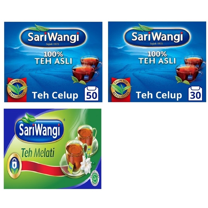 

teh sari wangi 30 sachet, 50 sachet, teh melati 25 sachet