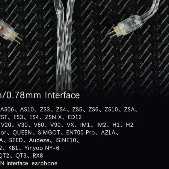 JCALLY JC16S With Mic KABEL UPGRADE for KZ ZSN Pro X KZ DQ6 KZ EDX Pro - Pin B /Dual Pin, No Promo