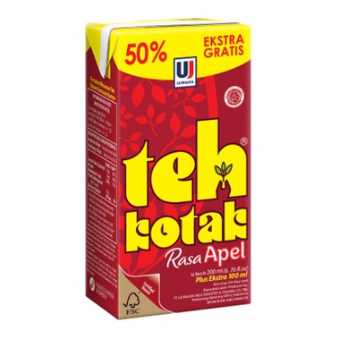 

TEH KOTAK APEL/BLACKCURRANT/JASMINE/LEMON/LESS SUGAR 300ML (1 KARTON)