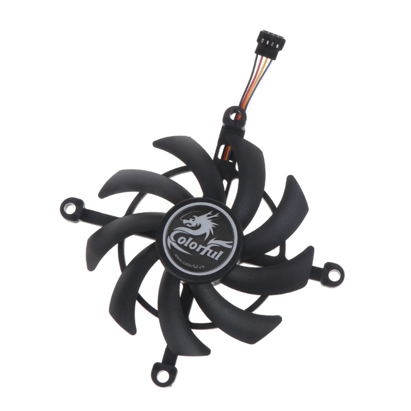 Kipas Pendingin VGA 4Pin 12V Ukuran 75mm Untuk GeForce RTX 3060 Ti RTX3060 DUO 12G V2 L-V