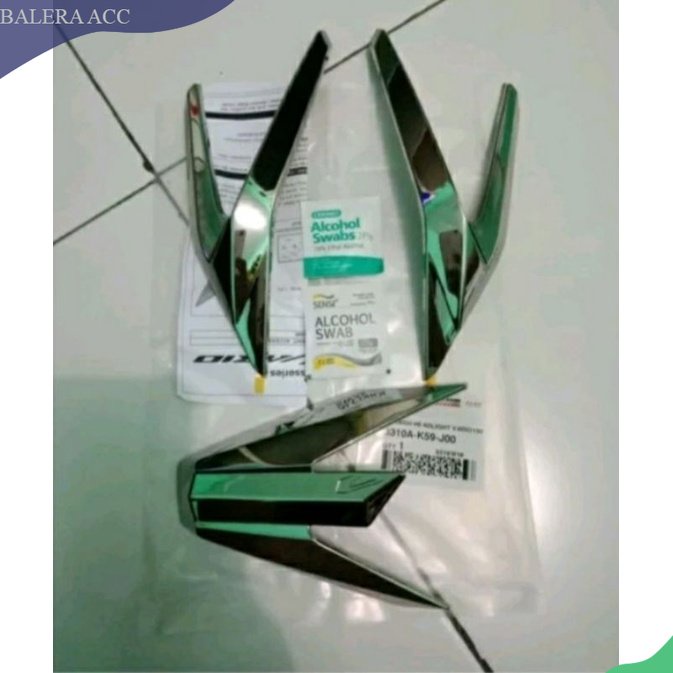 Paket 2 item list lampu depan dan list knalpot Vario 125 150 Original AHM