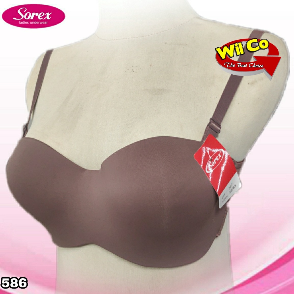 K586 -  BRA/BH WANITA SOREX SEAMLESS TALI BISA DILEPAS BUSA TIPIS SIZE 34 - 40 CUP SEDANG